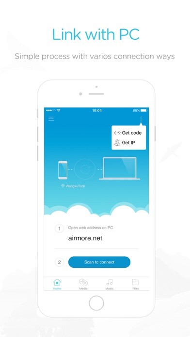 Emulate iPhone app AirMore - Connect with PC using MyAndroid Emulate iPhone app AirMore - Connect with PC using MyAndroid