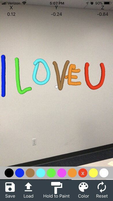 Emulate iPhone app Air Painter using MyAndroid