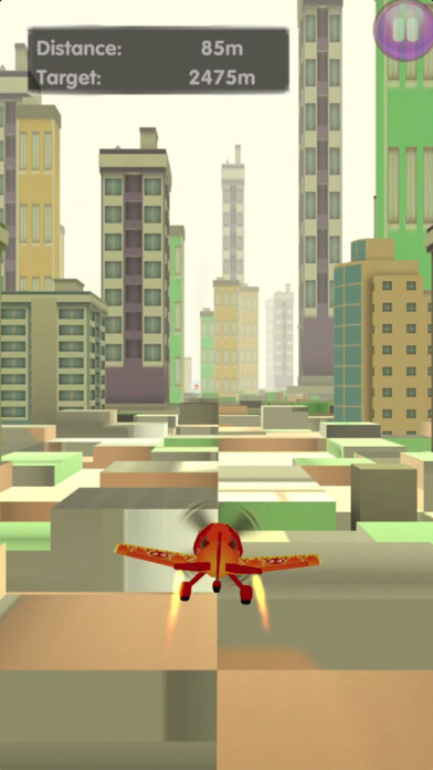 Emulate iPhone app Airplane fly in city using MyAndroid