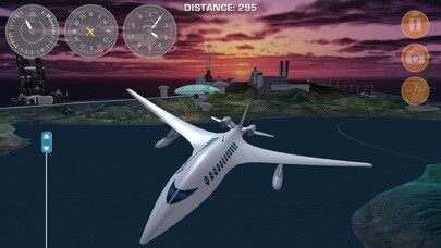 Emulate iPhone app Airplane Fly Megatropolis using MyAndroid