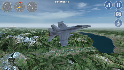 Emulate iPhone app Airplane Fly the Swiss Alps Flight Simulator using MyAndroid