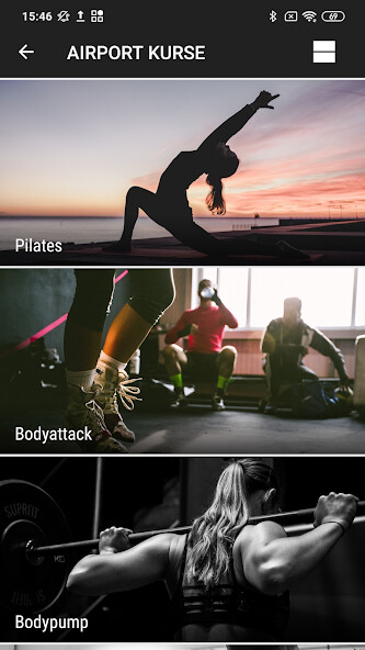 Emulate iPhone app Airport Fitness Zürich using MyAndroid Emulate iPhone app Airport Fitness Zürich using MyAndroid