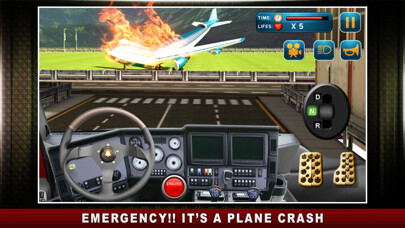 Emulate iPhone app Airport Rescue Truck Simulators – Great airfield virtual driving skills in a realistic 3D traffic environment using MyAndroid