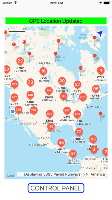 Emulate iPhone app Airport Runway Finder using MyAndroid