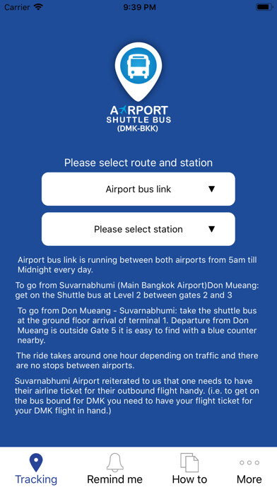 Emulate iPhone app Airport Shuttle Bus using MyAndroid Emulate iPhone app Airport Shuttle Bus using MyAndroid