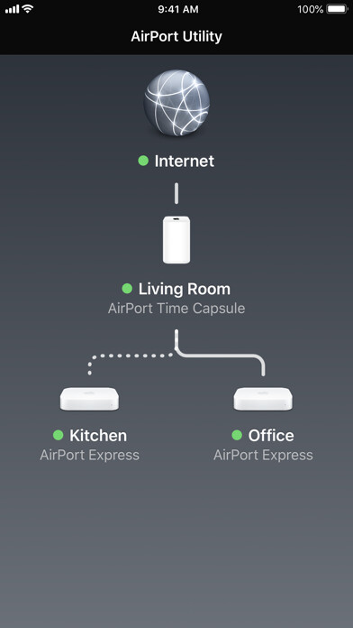 Emulate iPhone app AirPort Utility using MyAndroid