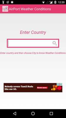 Emulate Android APK Airport Weather Report Emulate Android APK Airport Weather Report