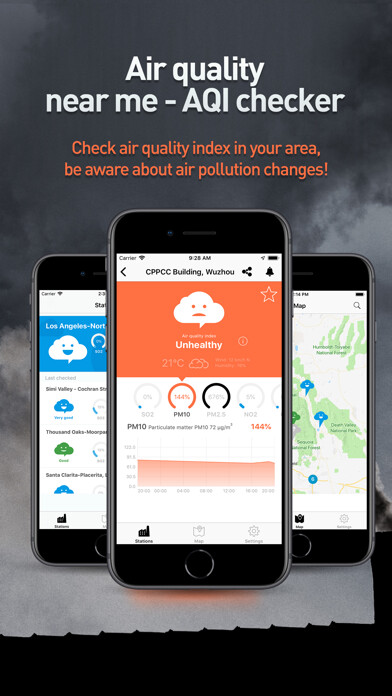 Emulate iPhone app Air Quality Near Me using MyAndroid Emulate iPhone app Air Quality Near Me using MyAndroid