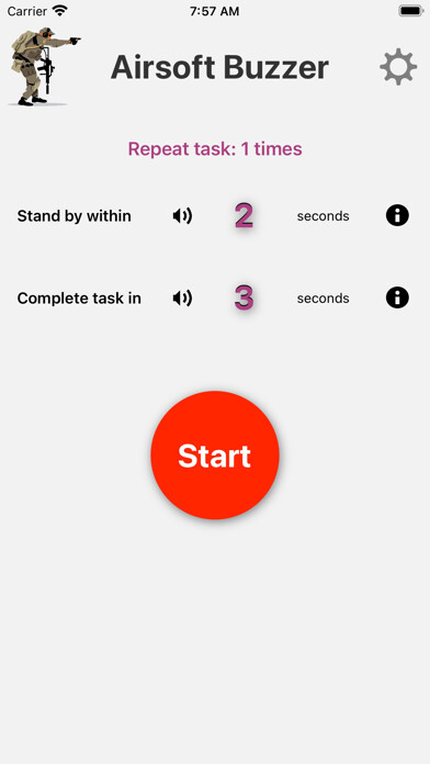 Emulate iPhone app Airsoft Buzzer using MyAndroid