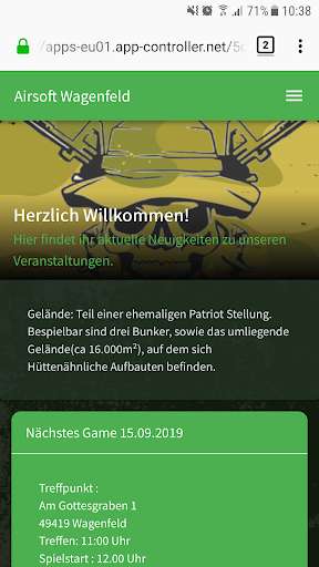 Run android online APK Airsoft Wagenfeld from MyAndroid or emulate Airsoft Wagenfeld using MyAndroid