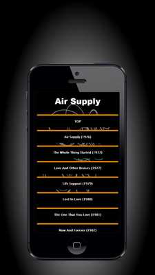 Emulate Android APK Air Supply TOP Lyrics
