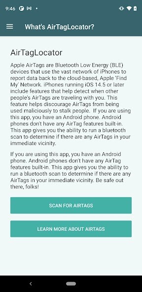 Run android online APK AirTagLocator from MyAndroid or emulate AirTagLocator using MyAndroid