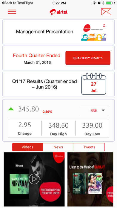 Emulate iPhone app Airtel Investor - iPhone edition using MyAndroid Emulate iPhone app Airtel Investor - iPhone edition using MyAndroid