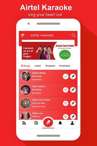 Run android online APK Airtel Karaoke from MyAndroid or emulate Airtel Karaoke using MyAndroid
