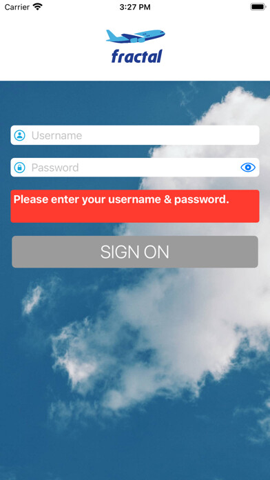 Emulate iPhone app AirTickets: Quick Booking using MyAndroid
