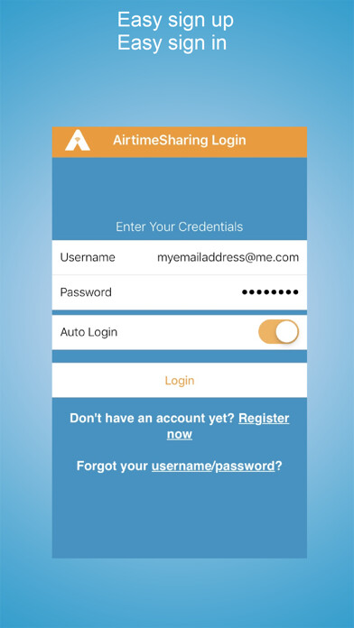 Emulate iPhone app Airtime Sharing New Edition using MyAndroid