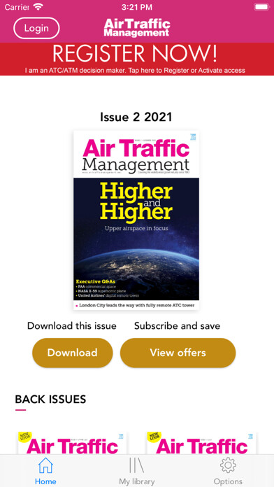 Emulate iPhone app Air Traffic Management Mag using MyAndroid