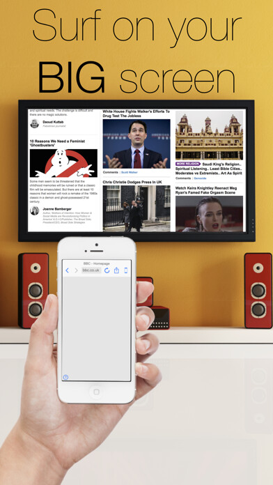 Emulate iPhone app AirWeb - Web Browser for Apple TV using MyAndroid