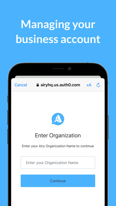 Emulate iPhone app Airy Mobile using MyAndroid