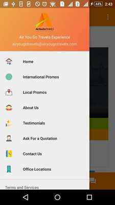 Emulate Android APK Air You Go Travels