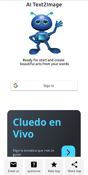 Run android online APK AI Text2Image from MyAndroid or emulate AI Text2Image using MyAndroid Run android online APK AI Text2Image from MyAndroid or emulate AI Text2Image using MyAndroid