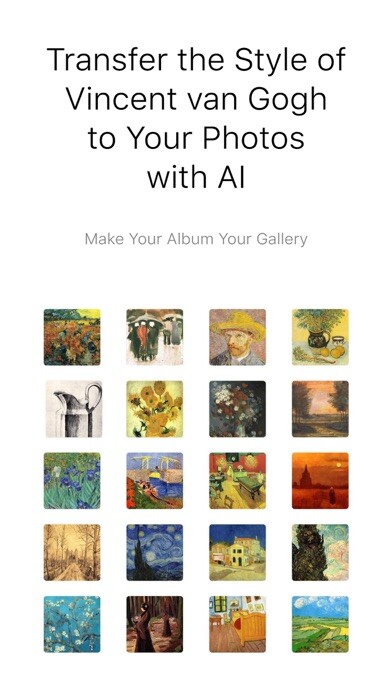 Emulate iPhone app ai Van Gogh using MyAndroid