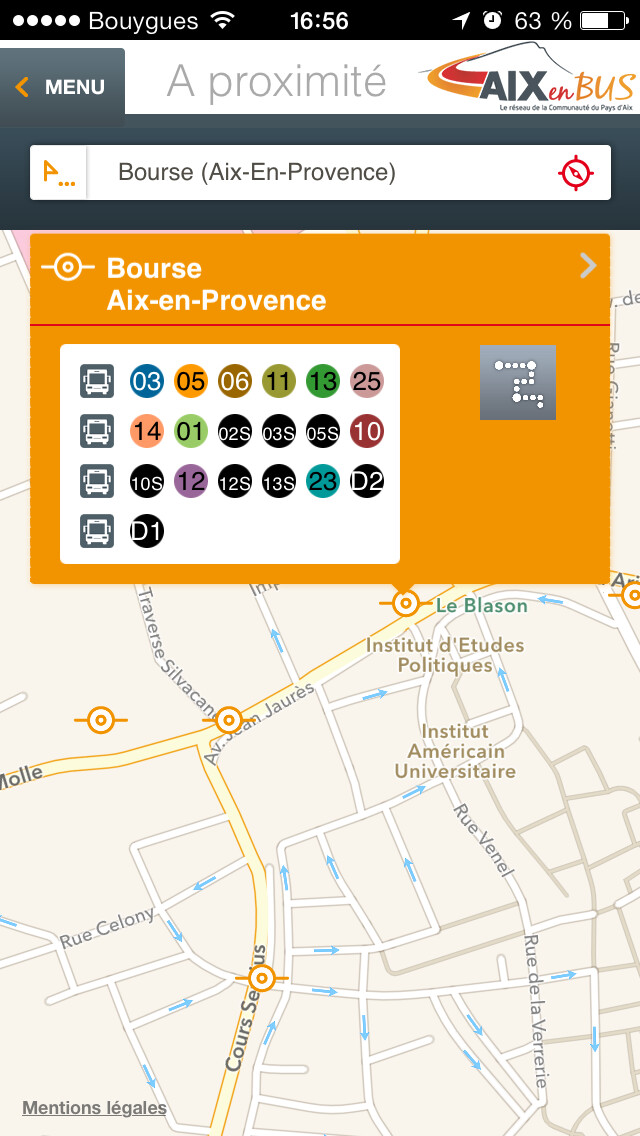 Emulate iPhone app Aix-en-Bus using MyAndroid Emulate iPhone app Aix-en-Bus using MyAndroid
