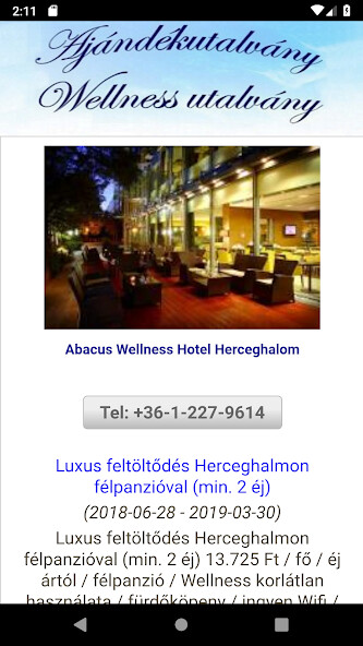Run android online APK Ajándékutalvány wellness utalvány from MyAndroid or emulate Ajándékutalvány wellness utalvány using MyAndroid