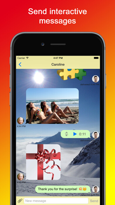 Emulate iPhone app aJoy Messenger using MyAndroid