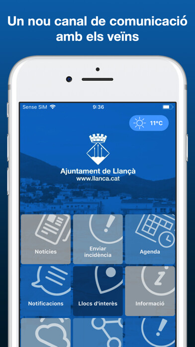 Emulate iPhone app Ajuntament de Llançà using MyAndroid Emulate iPhone app Ajuntament de Llançà using MyAndroid