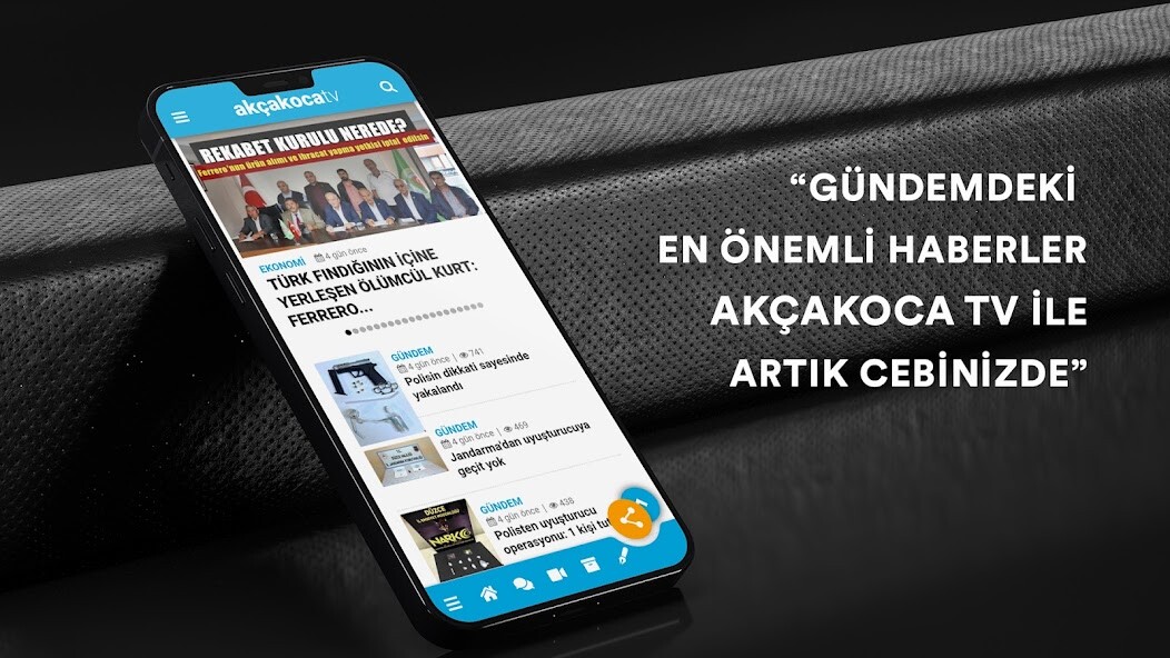 Emulate iPhone app Akçakoca TV using MyAndroid