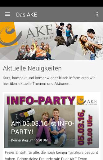 Run android online APK AKE - DIE TANZSCHULE from MyAndroid or emulate AKE - DIE TANZSCHULE using MyAndroid