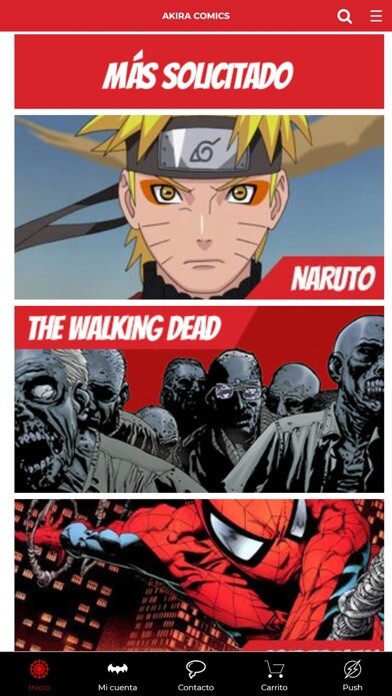 Emulate iPhone app Akira Comics using MyAndroid