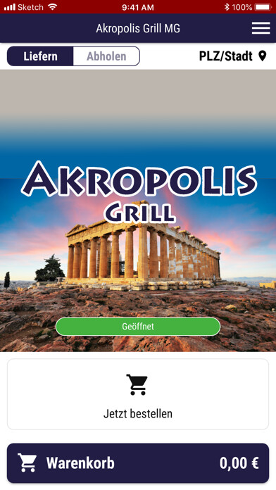 Emulate iPhone app Akropolis Grill MG using MyAndroid Emulate iPhone app Akropolis Grill MG using MyAndroid