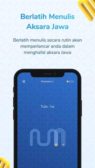 Emulate iPhone app Aksaraya - Aksara Jawa using MyAndroid