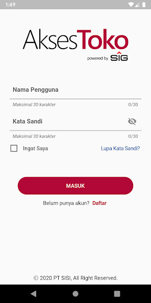 Run android online APK AksesToko from MyAndroid or emulate AksesToko using MyAndroid