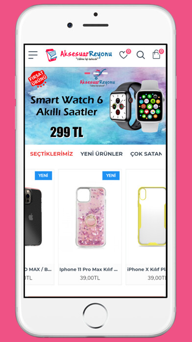 Emulate iPhone app Aksesuar Reyonu using MyAndroid