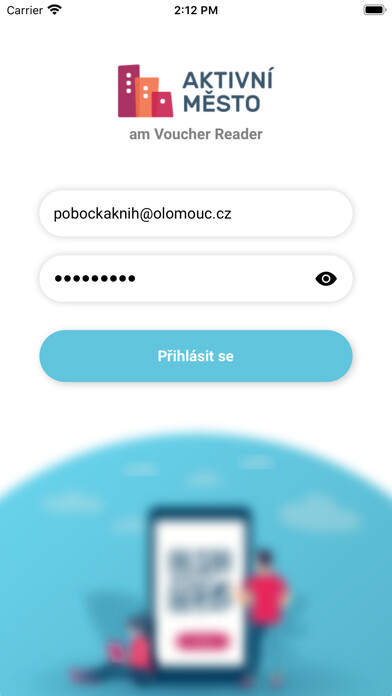 Emulate iPhone app Aktivní město – voucher reader using MyAndroid Emulate iPhone app Aktivní město – voucher reader using MyAndroid