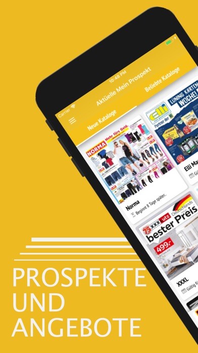 Emulate iPhone app Aktuelle Mein Prospekte using MyAndroid