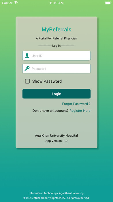 Run android online APK AKUH MyReferrals from MyAndroid or emulate AKUH MyReferrals using MyAndroid