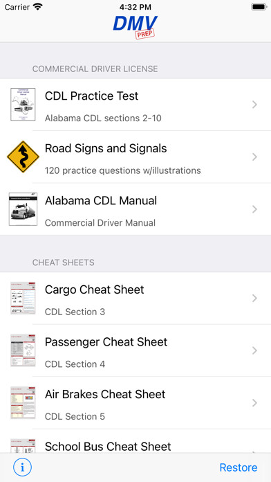 Emulate iPhone app Alabama CDL Test Prep using MyAndroid Emulate iPhone app Alabama CDL Test Prep using MyAndroid