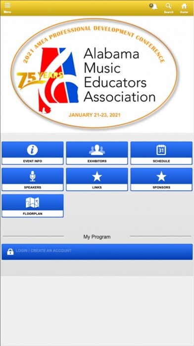Emulate iPhone app Alabama Music Educators Assoc. using MyAndroid Emulate iPhone app Alabama Music Educators Assoc. using MyAndroid
