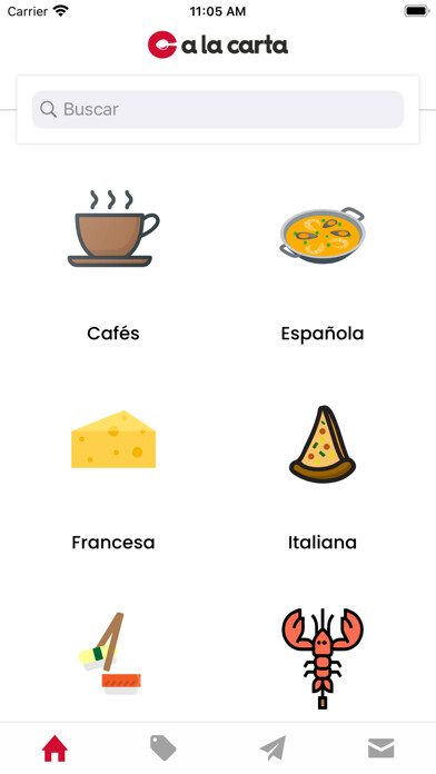 Emulate iPhone app A la Carta - Guía restaurantes using MyAndroid Emulate iPhone app A la Carta - Guía restaurantes using MyAndroid