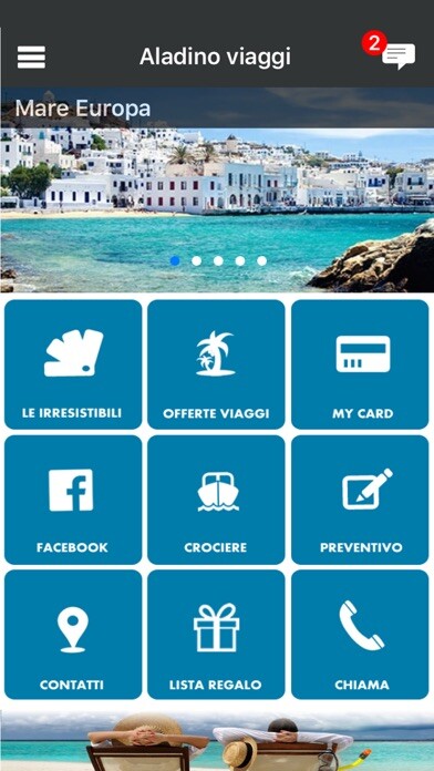 Emulate iPhone app Aladino Viaggi using MyAndroid