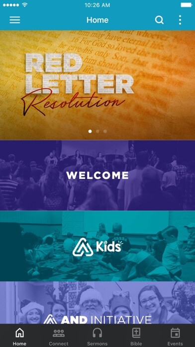 Emulate iPhone app Alamo Community Church using MyAndroid
