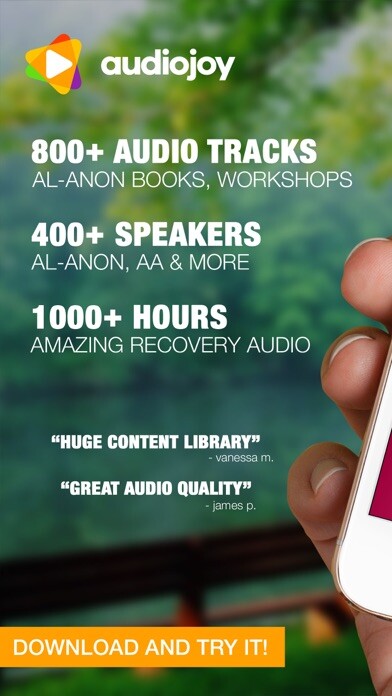 Emulate iPhone app Alanon Audio Companion using MyAndroid