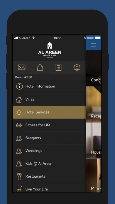 Emulate iPhone app Al Areen Palace & Spa hotel using MyAndroid Emulate iPhone app Al Areen Palace & Spa hotel using MyAndroid