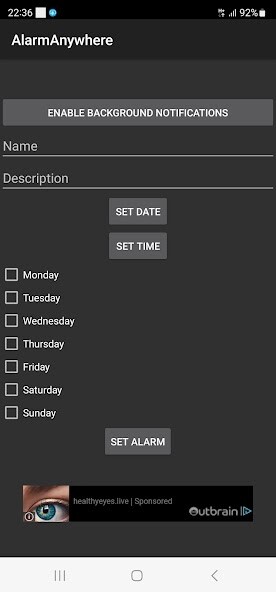 Run android online APK AlarmAnywhere from MyAndroid or emulate AlarmAnywhere using MyAndroid