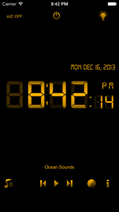 Emulate iPhone app Alarm Clock Music Free using MyAndroid