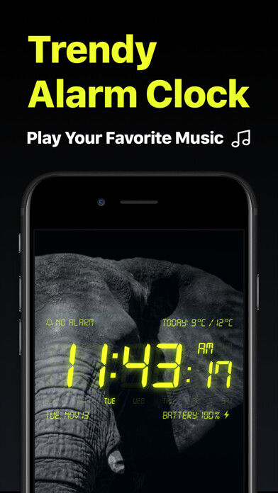 Emulate iPhone app Alarm Clock - Wake up Music using MyAndroid